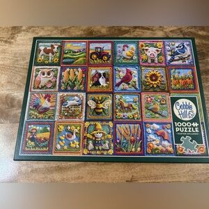 Cobble Hill 1000 piece puzzle “country life crochet”